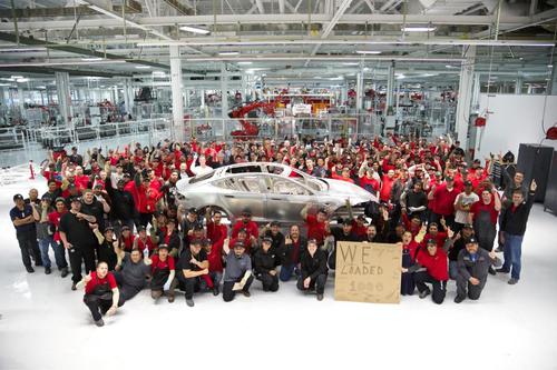 Tesla produces 1000th Model S body as manufacturing rate increases ...